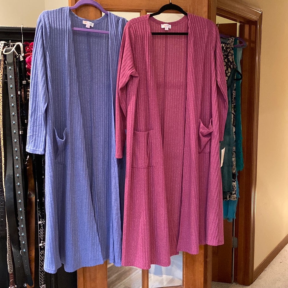 Lularoe M Sarah Long Sweater Jacket 2 colors
